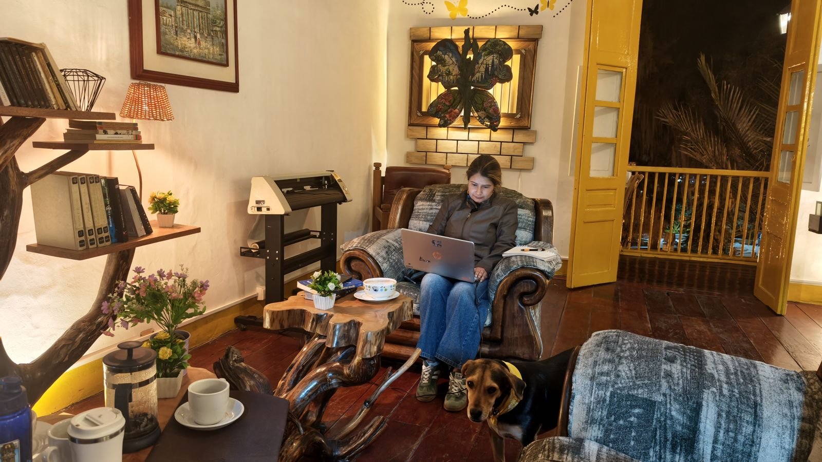 Sala de lectura y trabajo